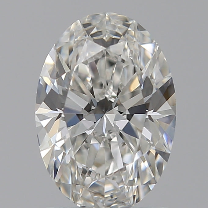 1.02 Carat Oval Lab Diamond with  Cut Diamond in 14KT  view 1
