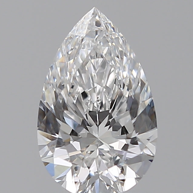 1.09 Carat Pear Lab Diamond with  Cut Diamond in 14KT  view 1
