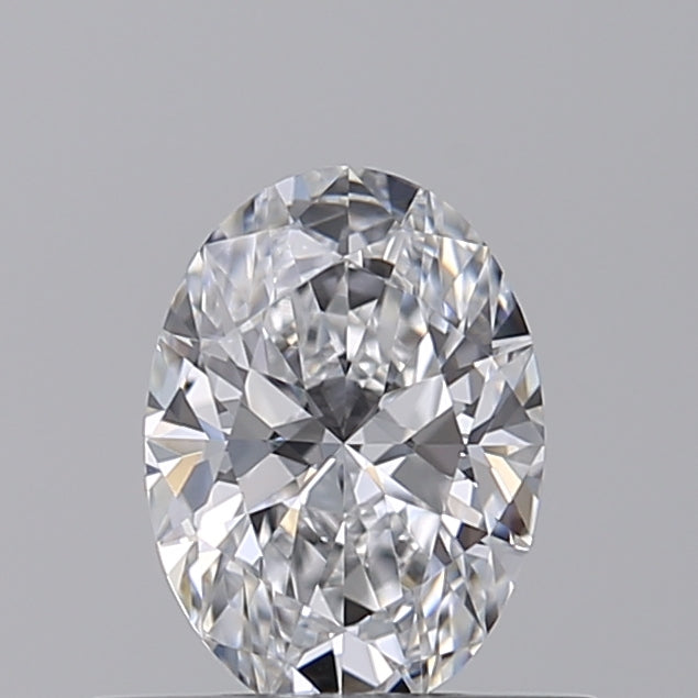 0.53 Carat Oval Lab Diamond with  Cut Diamond in 14KT  view 1
