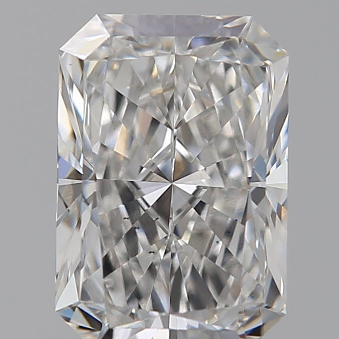 1.55 Carat Radiant Lab Diamond with  Cut Diamond in 14KT  view 1
