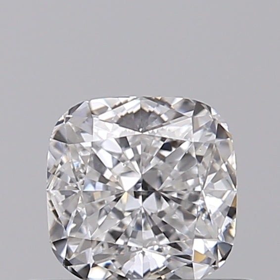 0.54 Carat Cushion Lab Diamond with  Cut Diamond in 14KT  view 1
