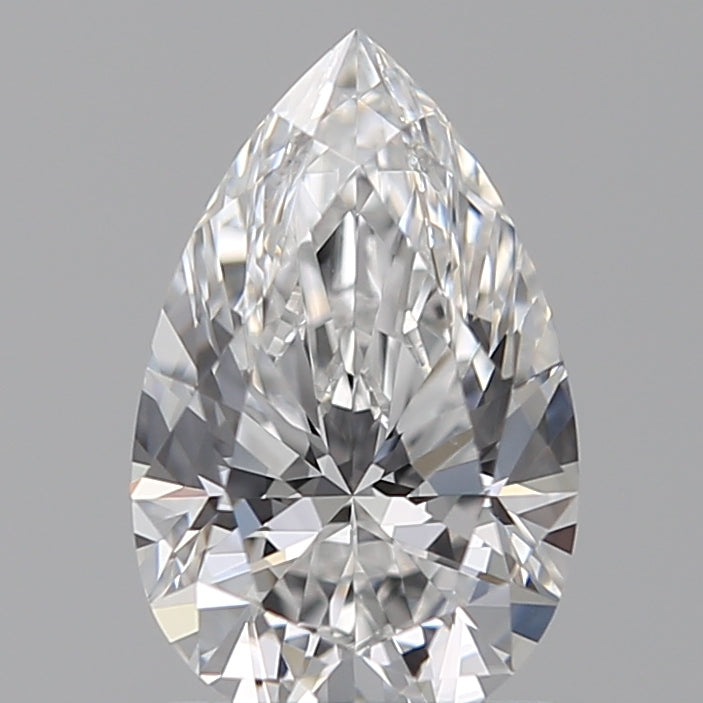 1.05 Carat Pear Lab Diamond with  Cut Diamond in 14KT  view 1
