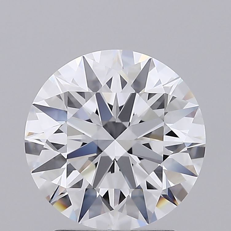 2.27 Carat Round Lab Diamond with  Cut Diamond in 14KT  view 1
