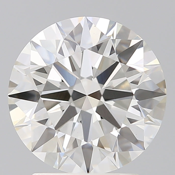 2.68 Carat Round Lab Diamond with  Cut Diamond in 14KT  view 1

