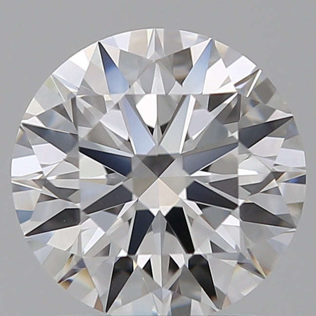1.57 Carat Round Lab Diamond with  Cut Diamond in 14KT  view 1
