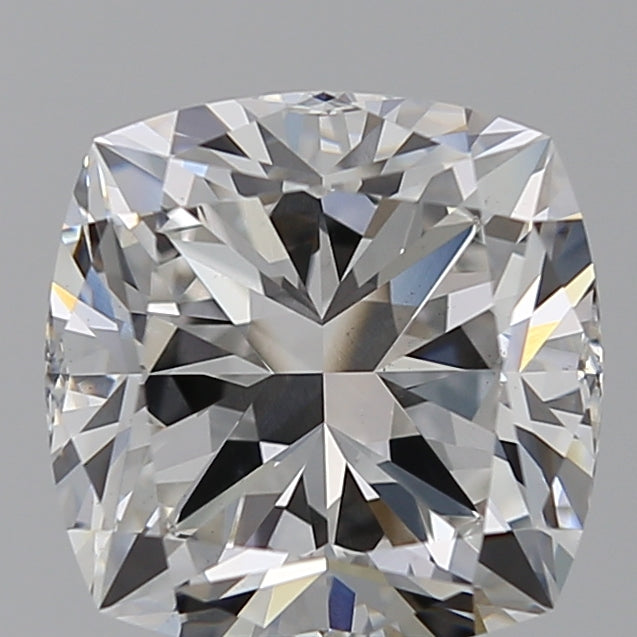 4.1 Carat Cushion Lab Diamond with  Cut Diamond in 14KT  view 1
