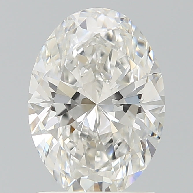 1.55 Carat Oval Lab Diamond with  Cut Diamond in 14KT  view 1
