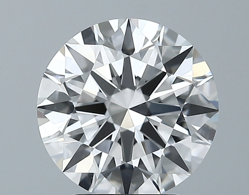 2.63 Carat Round Lab Diamond with  Cut Diamond in 14KT  view 1
