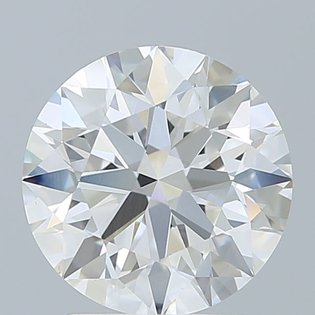 2.76 Carat Round Lab Diamond with  Cut Diamond in 14KT  view 1
