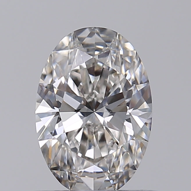 0.73 Carat Oval Lab Diamond with  Cut Diamond in 14KT  view 1
