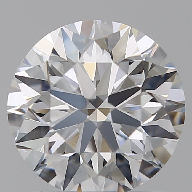 1.25 Carat Round Lab Diamond with  Cut Diamond in 14KT  view 1
