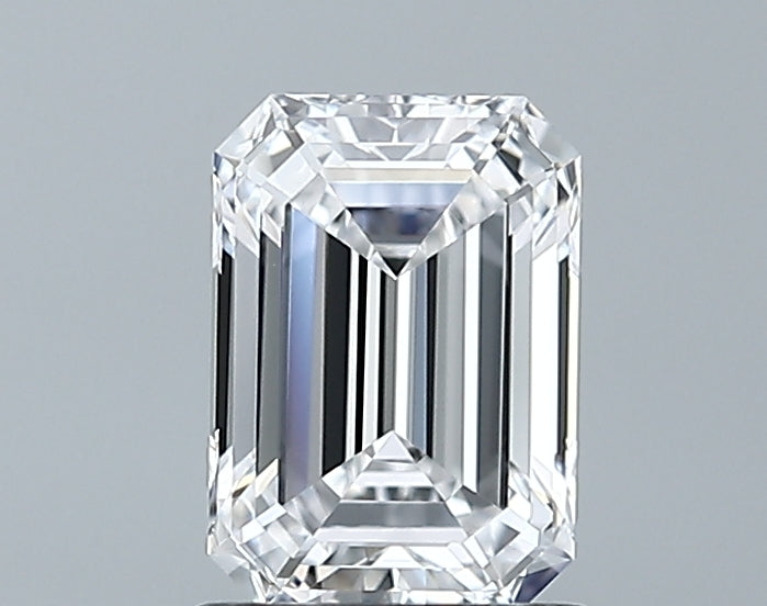 1.14 Carat Emerald Lab Diamond with  Cut Diamond in 14KT  view 1
