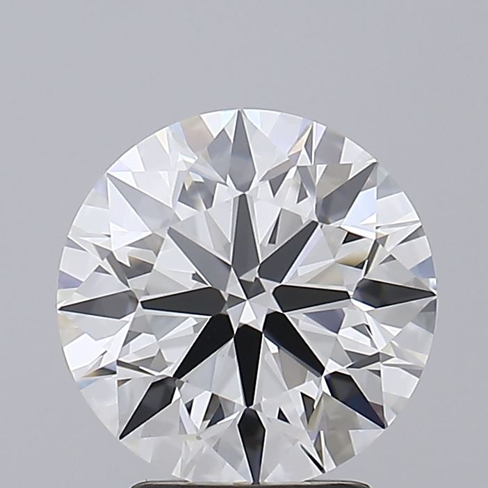 3.01 Carat Round Lab Diamond with  Cut Diamond in 14KT  view 1
