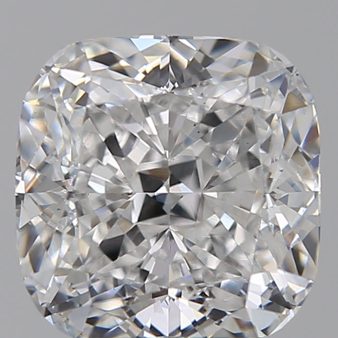 3.32 Carat Cushion Lab Diamond with  Cut Diamond in 14KT  view 1
