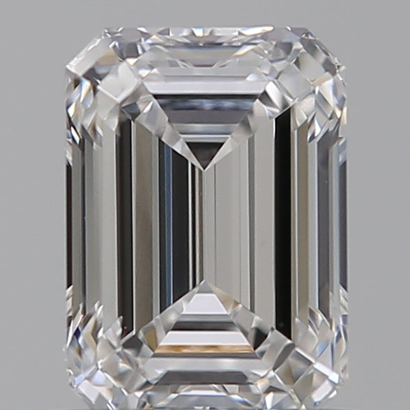 1.03 Carat Emerald Lab Diamond with  Cut Diamond in 14KT  view 1
