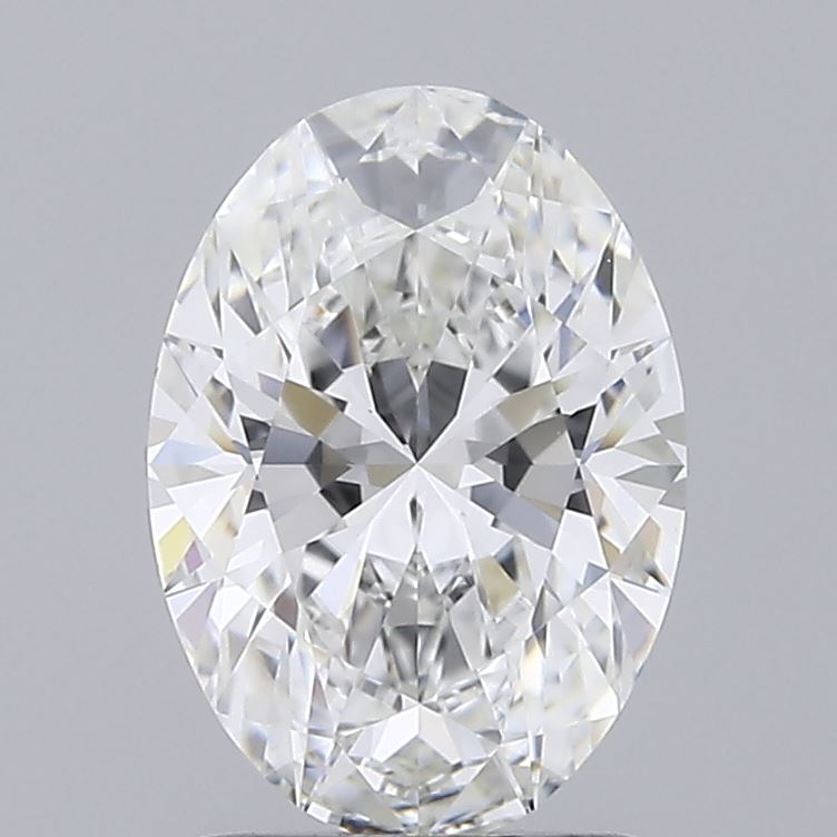 1.57 Carat Oval Lab Diamond with  Cut Diamond in 14KT  view 1
