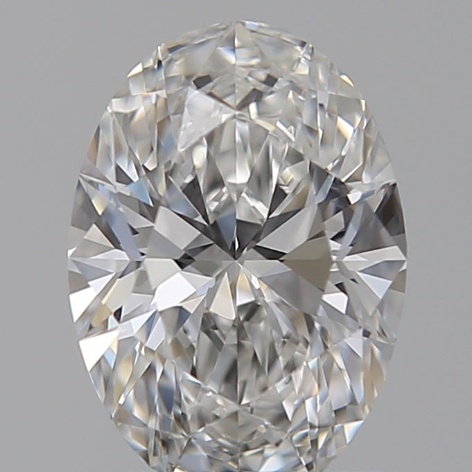 1.06 Carat Oval Lab Diamond with  Cut Diamond in 14KT  view 1
