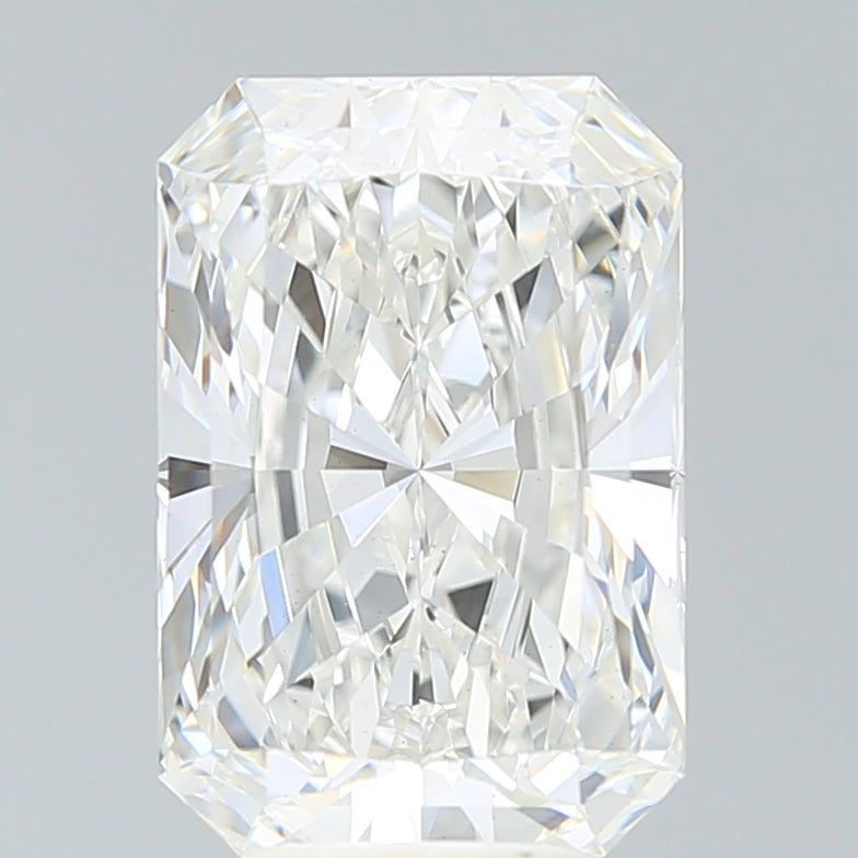 5.27 Carat Radiant Lab Diamond with  Cut Diamond in 14KT  view 1
