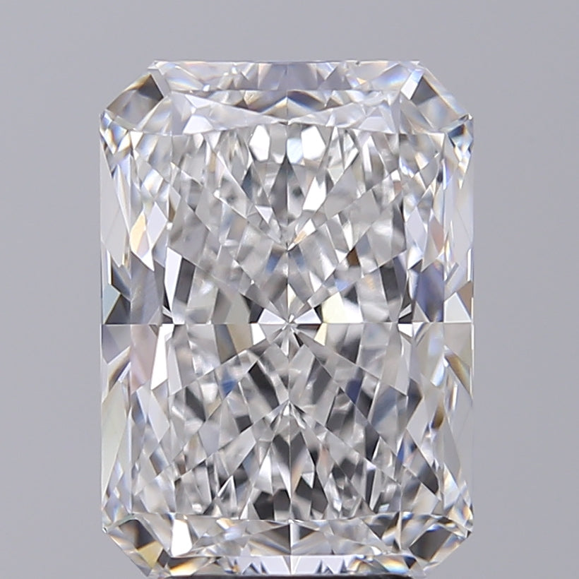 5.54 Carat Radiant Lab Diamond with  Cut Diamond in 14KT  view 1
