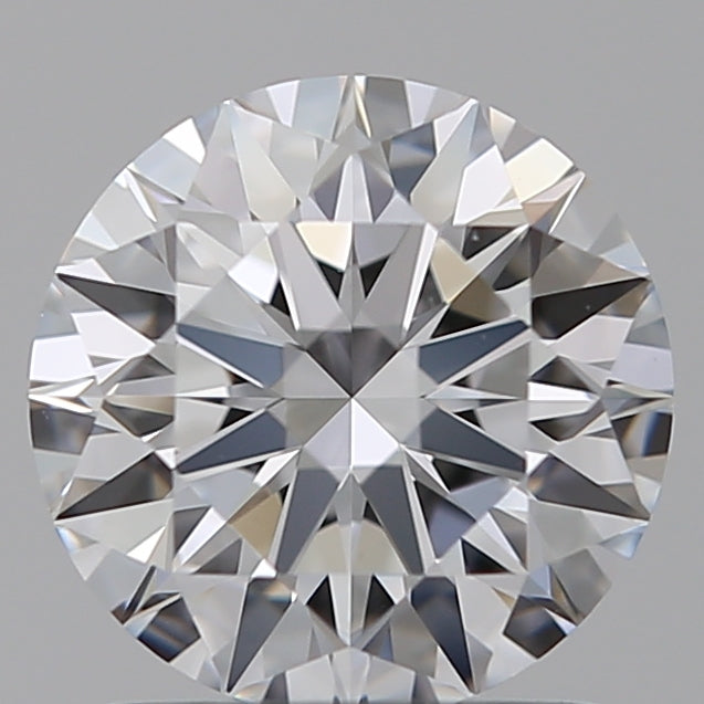 1.26 Carat Round Lab Diamond with  Cut Diamond in 14KT  view 1
