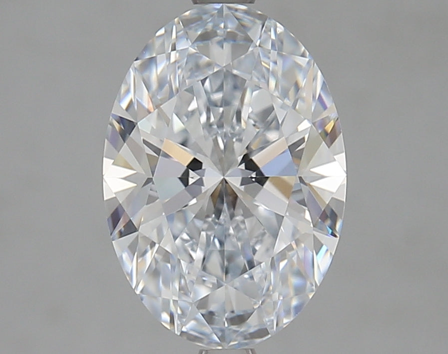 2.76 Carat Oval Lab Diamond with  Cut Diamond in 14KT  view 1
