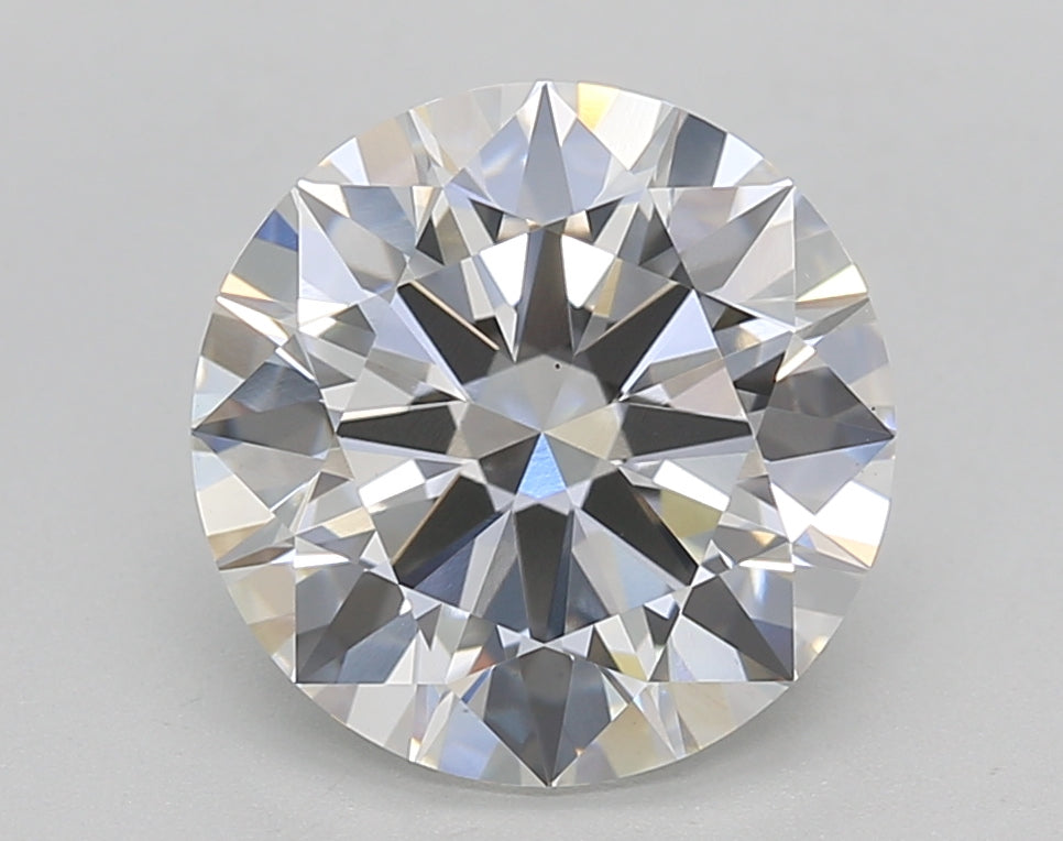 3.33 Carat Round Lab Diamond with  Cut Diamond in 14KT  view 1
