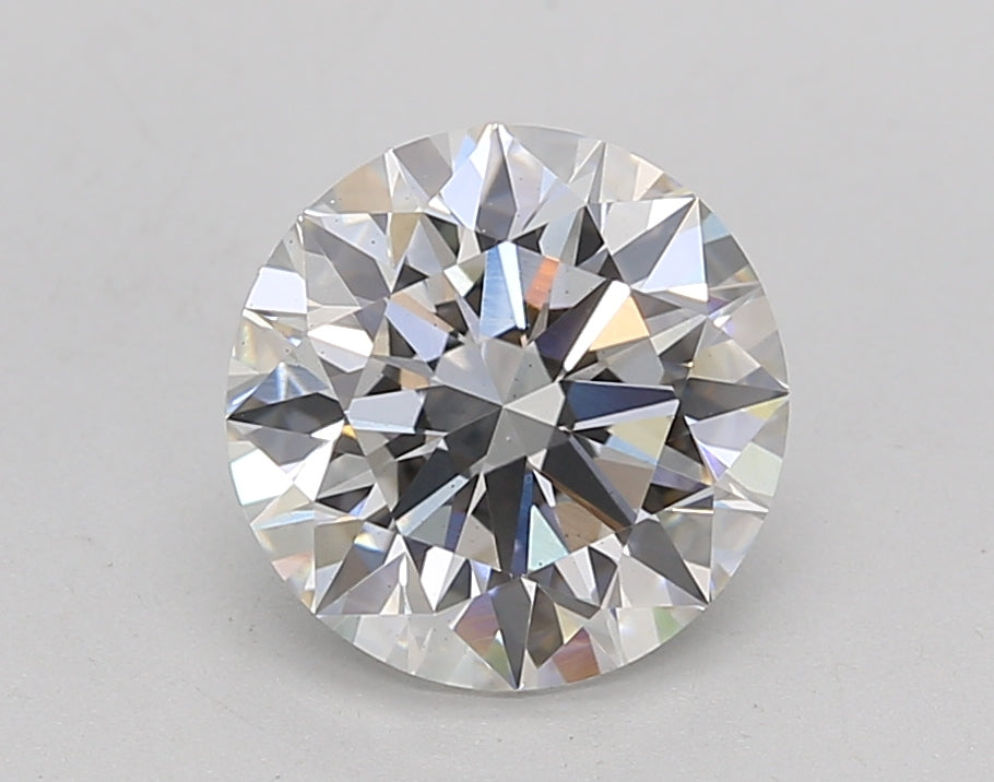 2.01 Carat Round Lab Diamond with  Cut Diamond in 14KT  view 1
