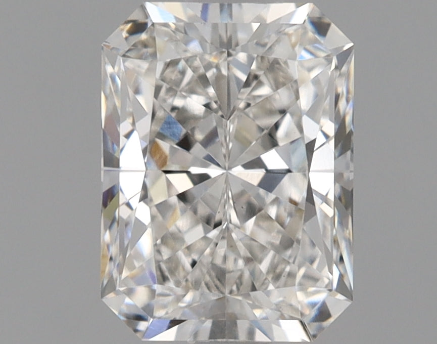 1.0 Carat Radiant Lab Diamond with  Cut Diamond in 14KT  view 1
