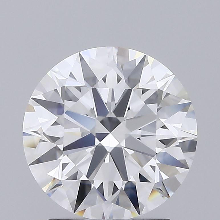 2.02 Carat Round Lab Diamond with  Cut Diamond in 14KT  view 1
