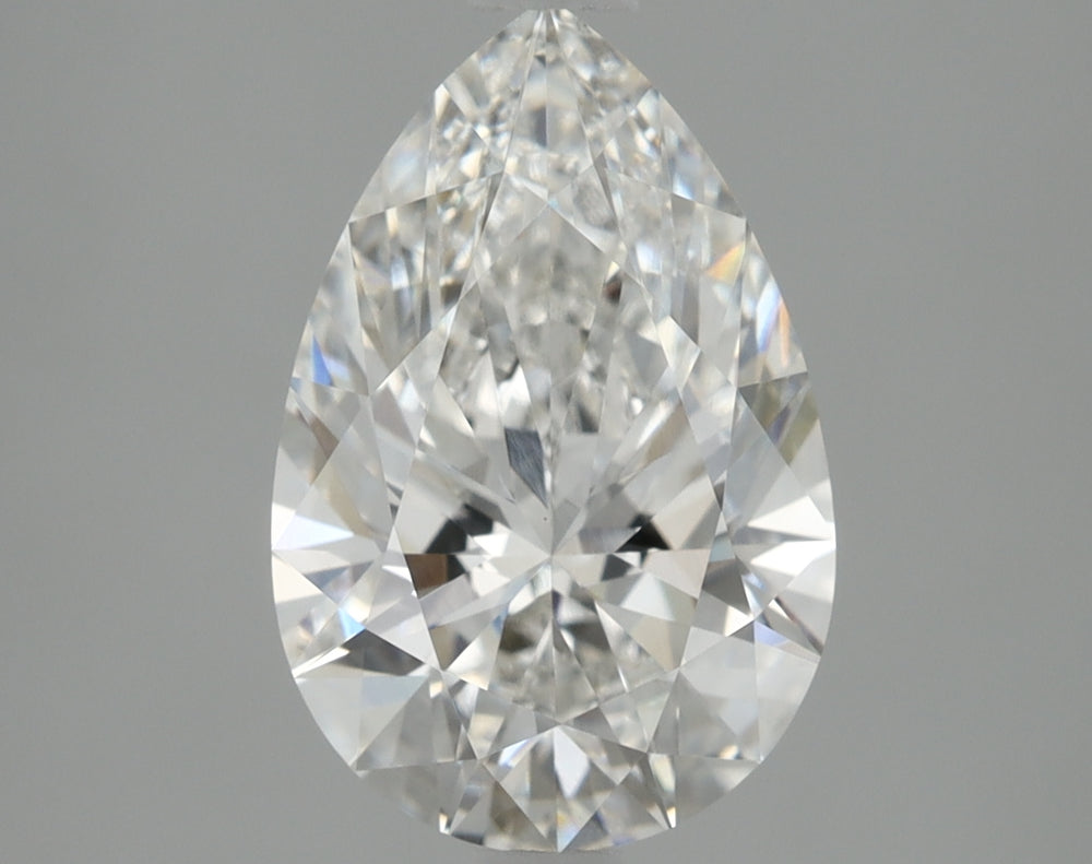 1.82 Carat Pear Lab Diamond with  Cut Diamond in 14KT  view 1

