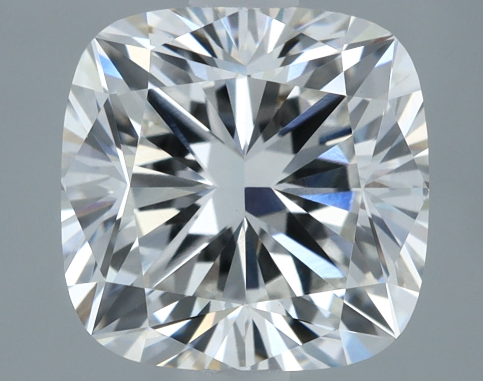 2.14 Carat Cushion Lab Diamond with  Cut Diamond in 14KT  view 1
