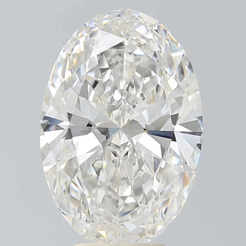 5.14 Carat Oval Lab Diamond with  Cut Diamond in 14KT  view 1
