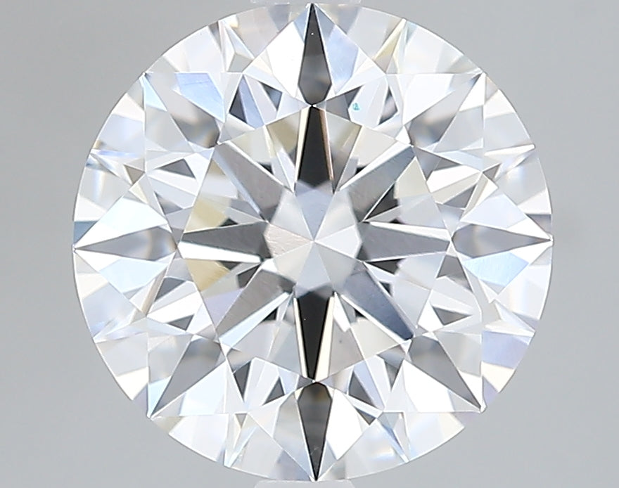 2.7 Carat Round Lab Diamond with  Cut Diamond in 14KT  view 1
