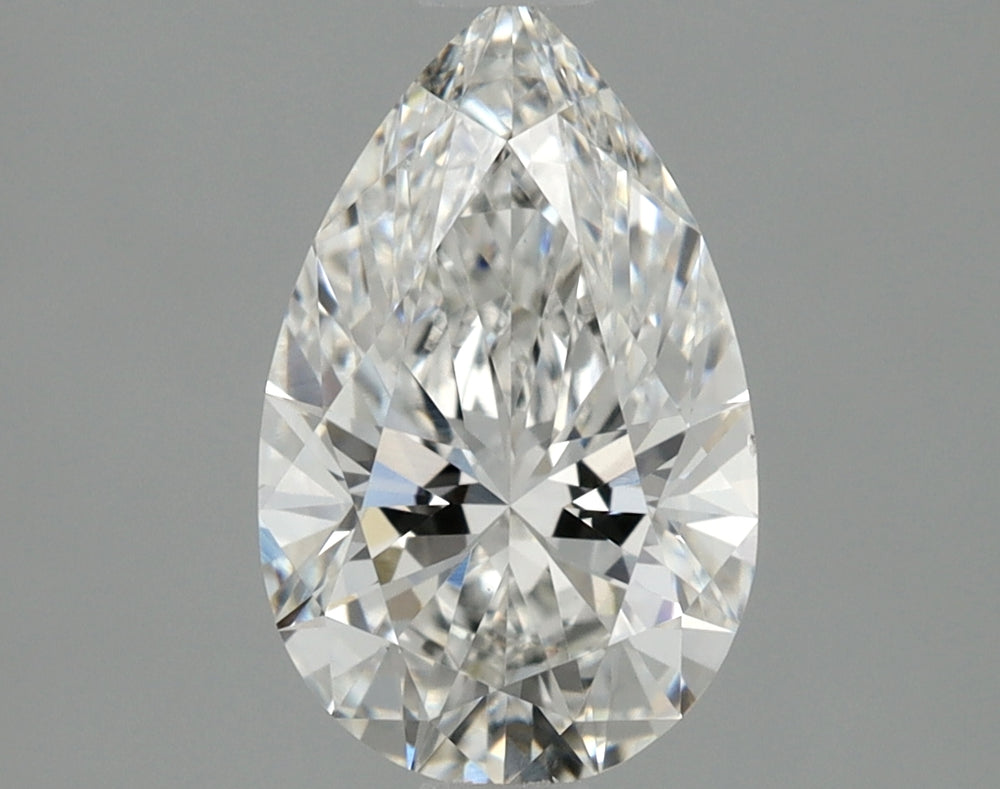 1.01 Carat Pear Lab Diamond with  Cut Diamond in 14KT  view 1
