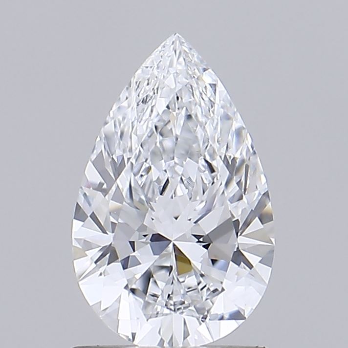 1.02 Carat Pear Lab Diamond with  Cut Diamond in 14KT  view 1
