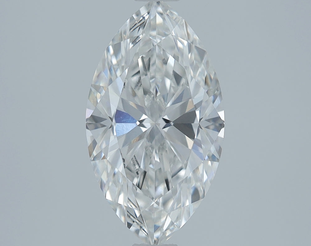 1.35 Carat Marquise Lab Diamond with  Cut Diamond in 14KT  view 1
