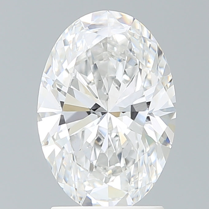 2.23 Carat Oval Lab Diamond with  Cut Diamond in 14KT  view 1
