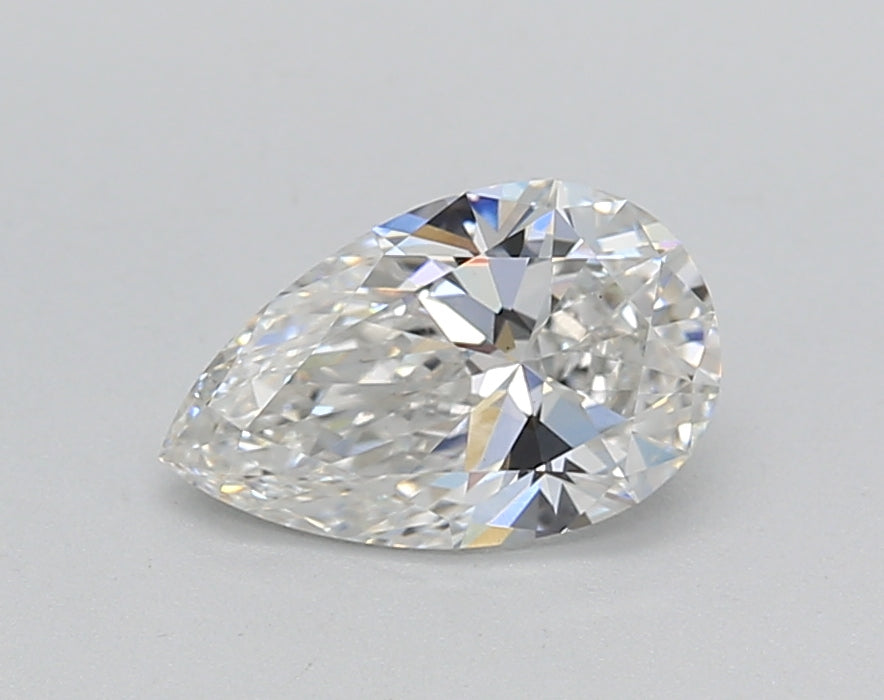 0.92 Carat Pear Lab Diamond with  Cut Diamond in 14KT  view 1

