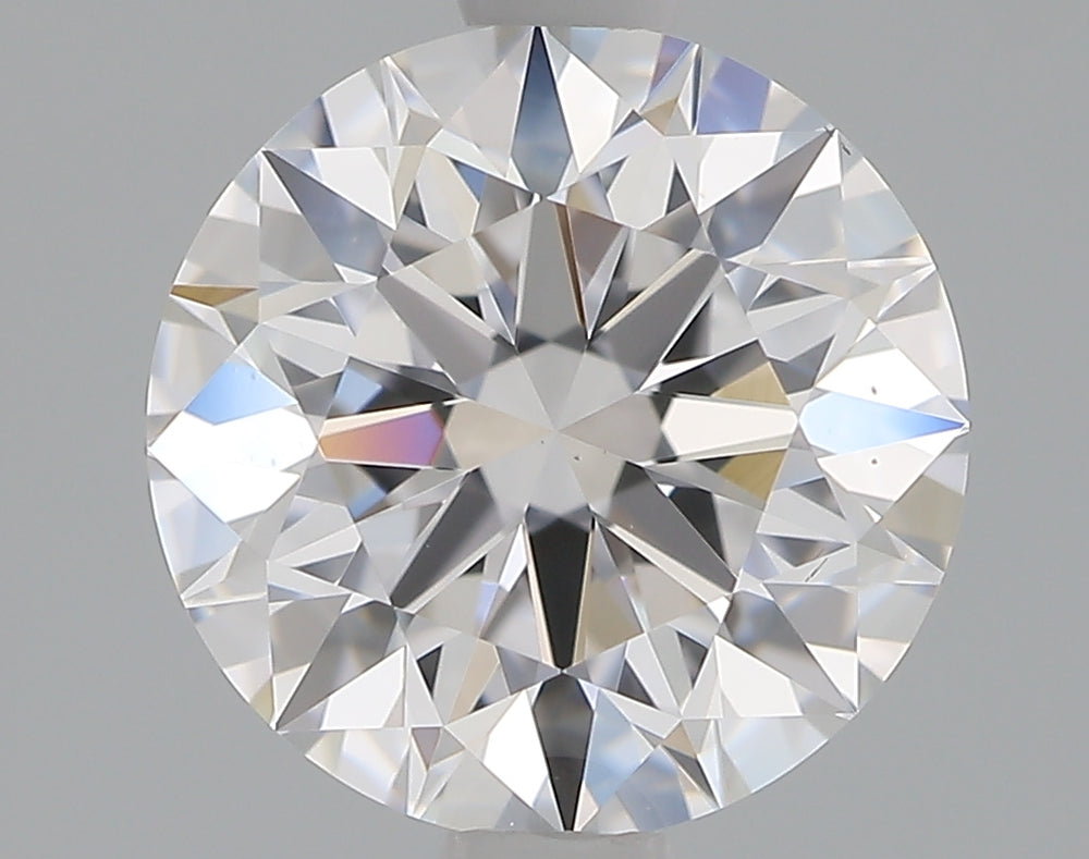 1.6 Carat Round Lab Diamond with  Cut Diamond in 14KT  view 1
