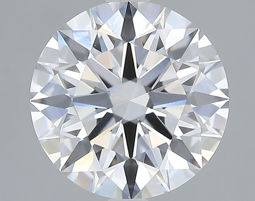 2.8 Carat Round Lab Diamond with  Cut Diamond in 14KT  view 1
