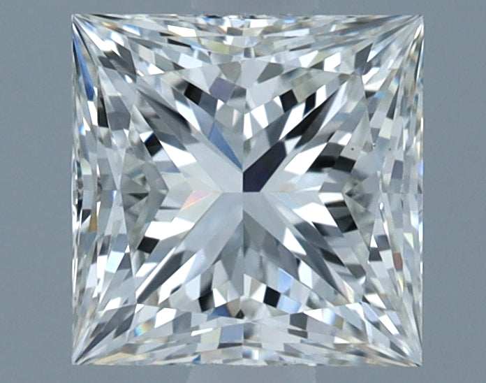 1.19 Carat Princess Lab Diamond with  Cut Diamond in 14KT  view 1
