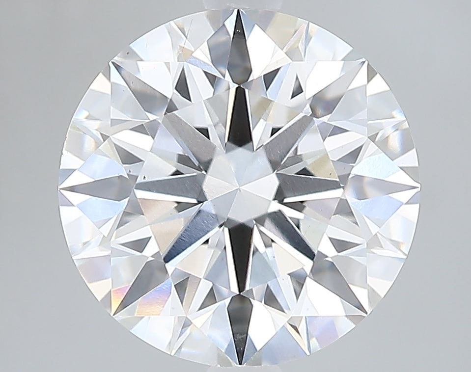 3.41 Carat Round Lab Diamond with  Cut Diamond in 14KT  view 1
