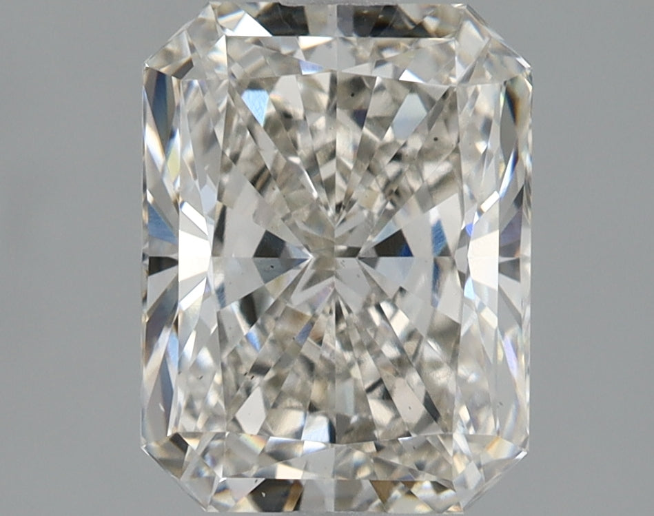 2.05 Carat Radiant Lab Diamond with  Cut Diamond in 14KT  view 1
