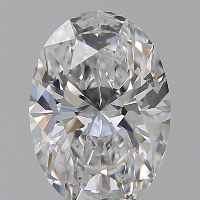 1.09 Carat Oval Lab Diamond with  Cut Diamond in 14KT  view 1
