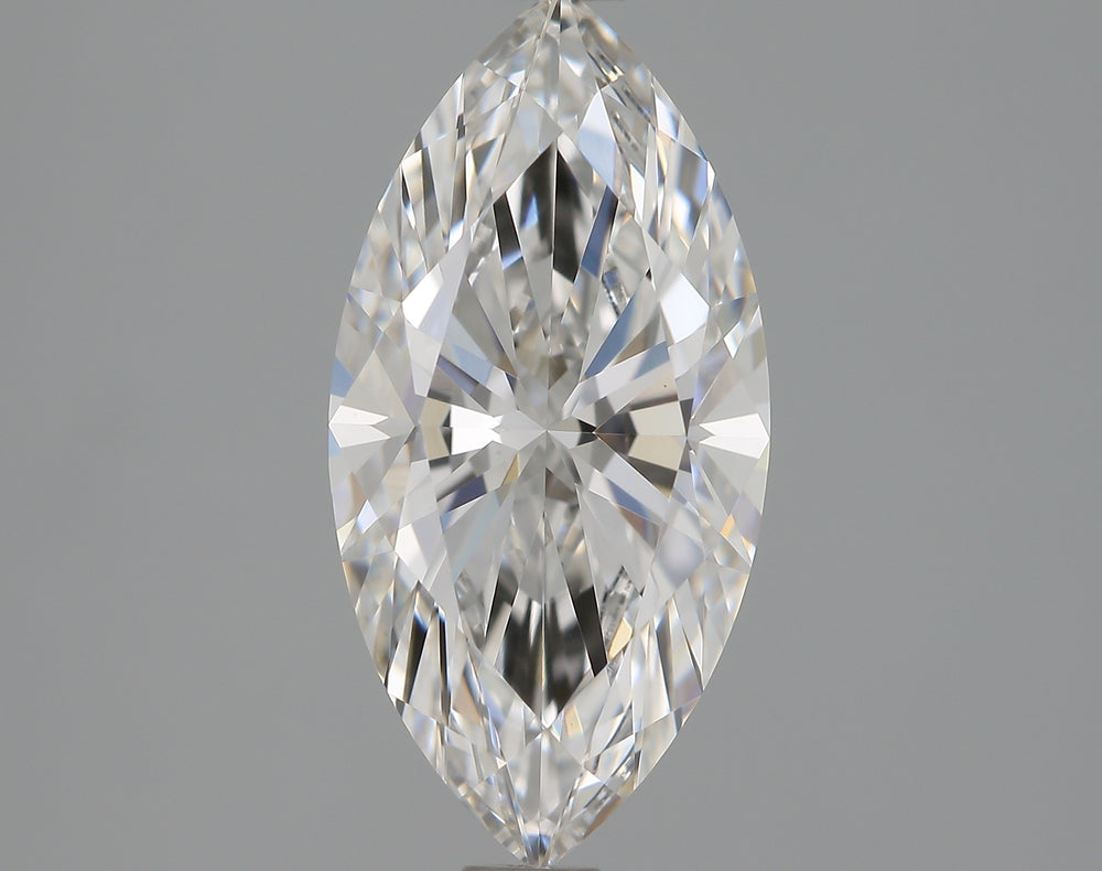 1.73 Carat Marquise Lab Diamond with  Cut Diamond in 14KT  view 1
