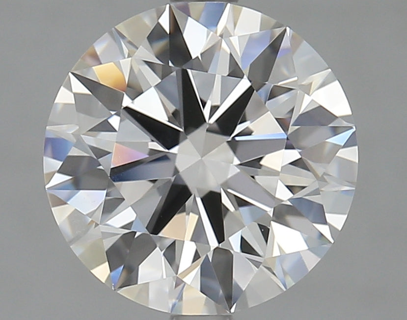 3.09 Carat Round Lab Diamond with  Cut Diamond in 14KT  view 1
