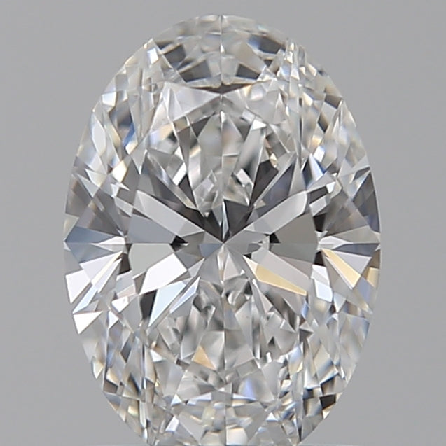 1.07 Carat Oval Lab Diamond with  Cut Diamond in 14KT  view 1
