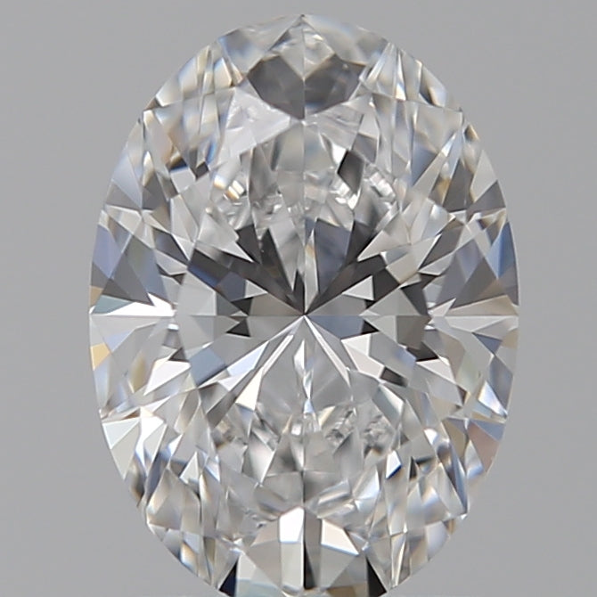1.09 Carat Oval Lab Diamond with  Cut Diamond in 14KT  view 1

