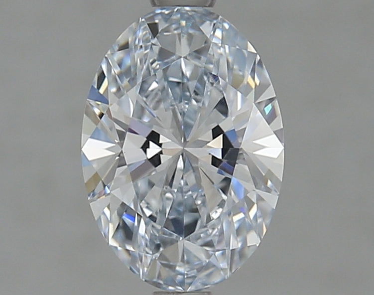 1.57 Carat Oval Lab Diamond with  Cut Diamond in 14KT  view 1
