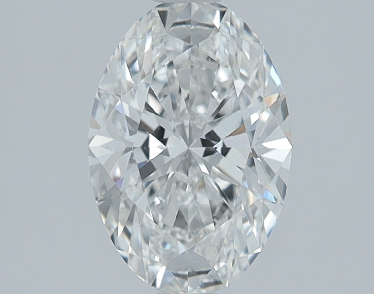 1.06 Carat Oval Lab Diamond with  Cut Diamond in 14KT  view 1
